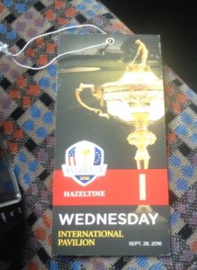 Ryder Cup ticket