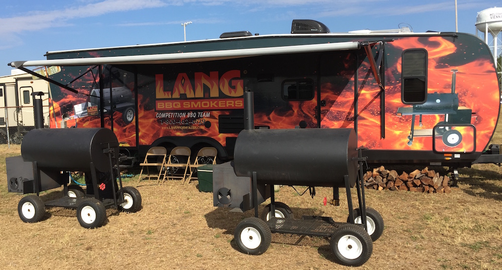 Setting up our smokers for the Big Pig Jig in 2016