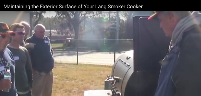 Maintaining the exterior of your Lang BBQ smoker cooker