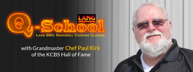 Q-School Lang BBQ Smoker cooker classes with Chef Paul Kirk