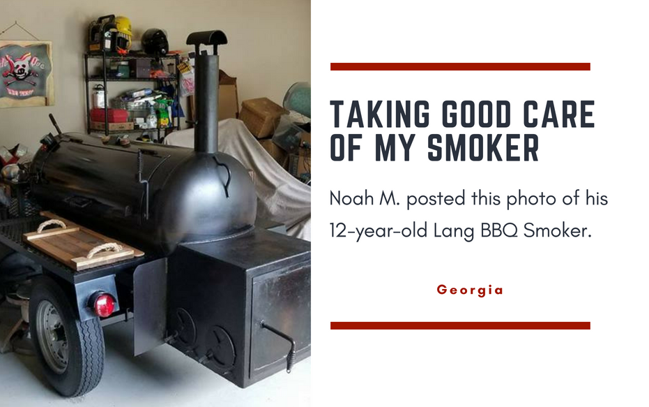 12 year old lang bbq smoker
