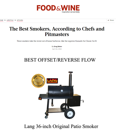 Lang Best Offset Smoker